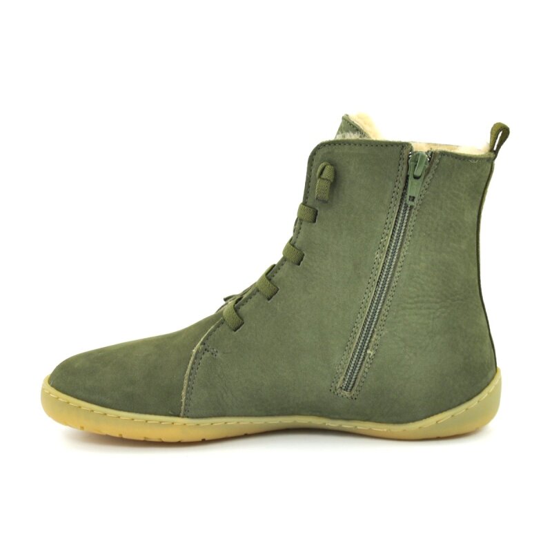 Snipe Damen Barfußboot 05286 kaki mit Warmfutter